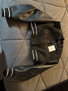 Givenchy Black Bomber Varsity Jacket Large fits like a medium.